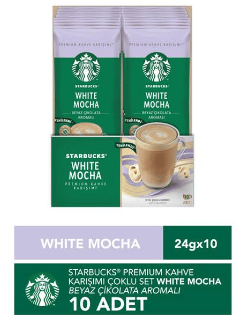 Starbucks Whıte Mocha Kahve 24 Gr*10 Adet