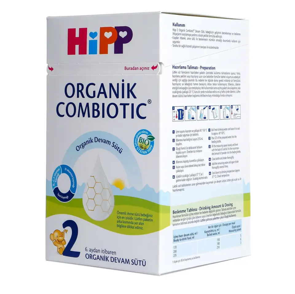 Hipp 2 Organik Combiotic Devam Sütü 800 gr
