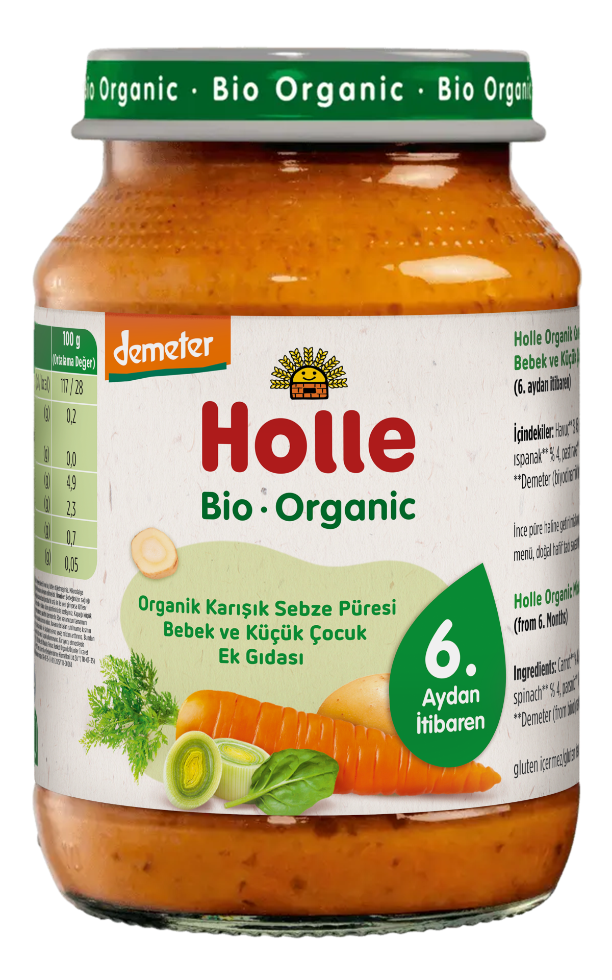 Holle Organik Karışık Sebze 190 Gr