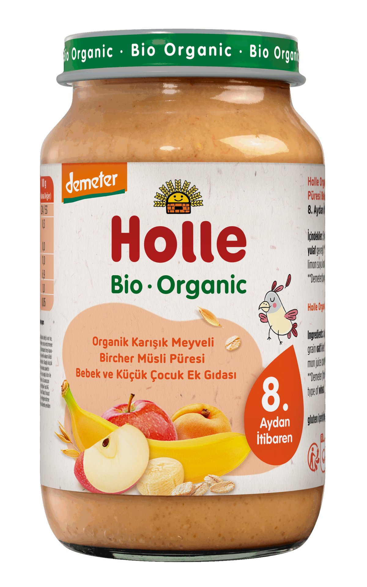 Holle Organik Bırchermuesli Meyve 220 Gr