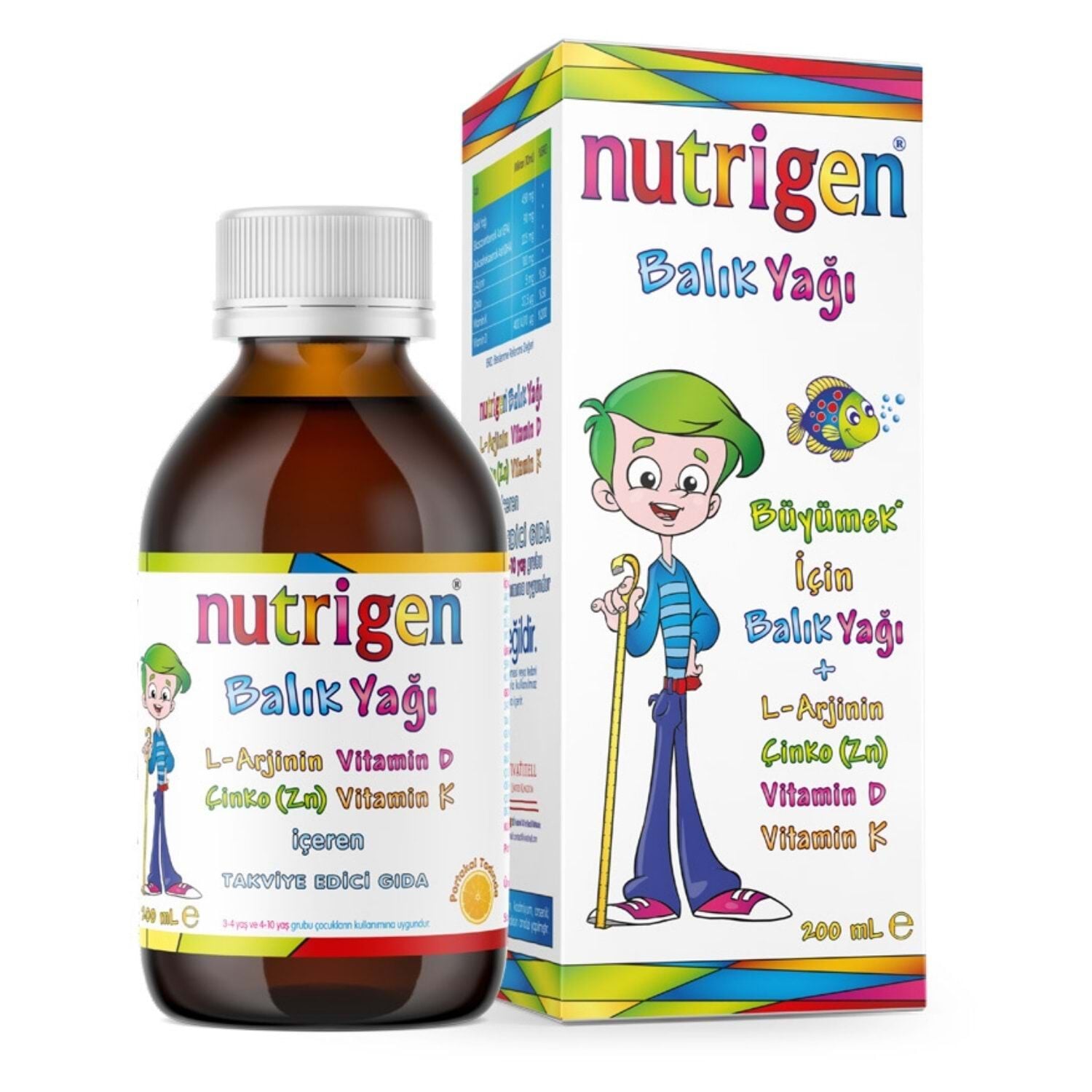 NUTRIGEN BALIK YAĞI ŞURUP 200 ML