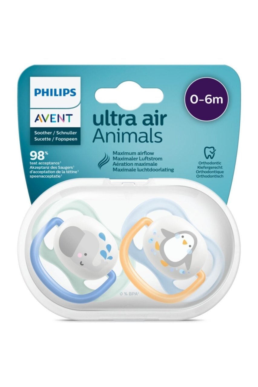 Philips Avent Philips Ultra Air Animals 2li Emzik 0-6 Ay - Erkek