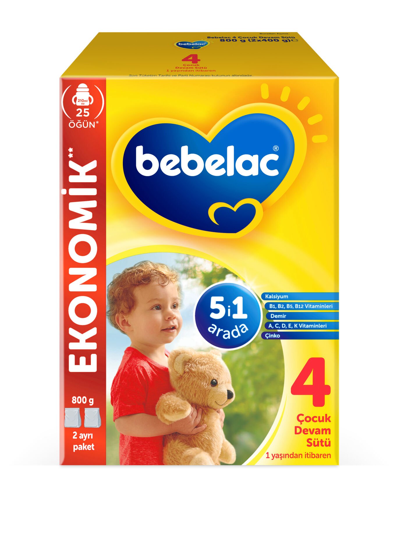 Bebelac 4 Çocuk Devam Sütü 1 yaş+ 800 Gr