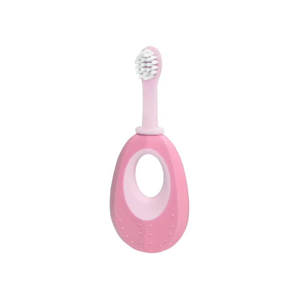 The Humble Co. Brush Baby Alıştırma Diş Fırçası - Pembe 2 Li Set