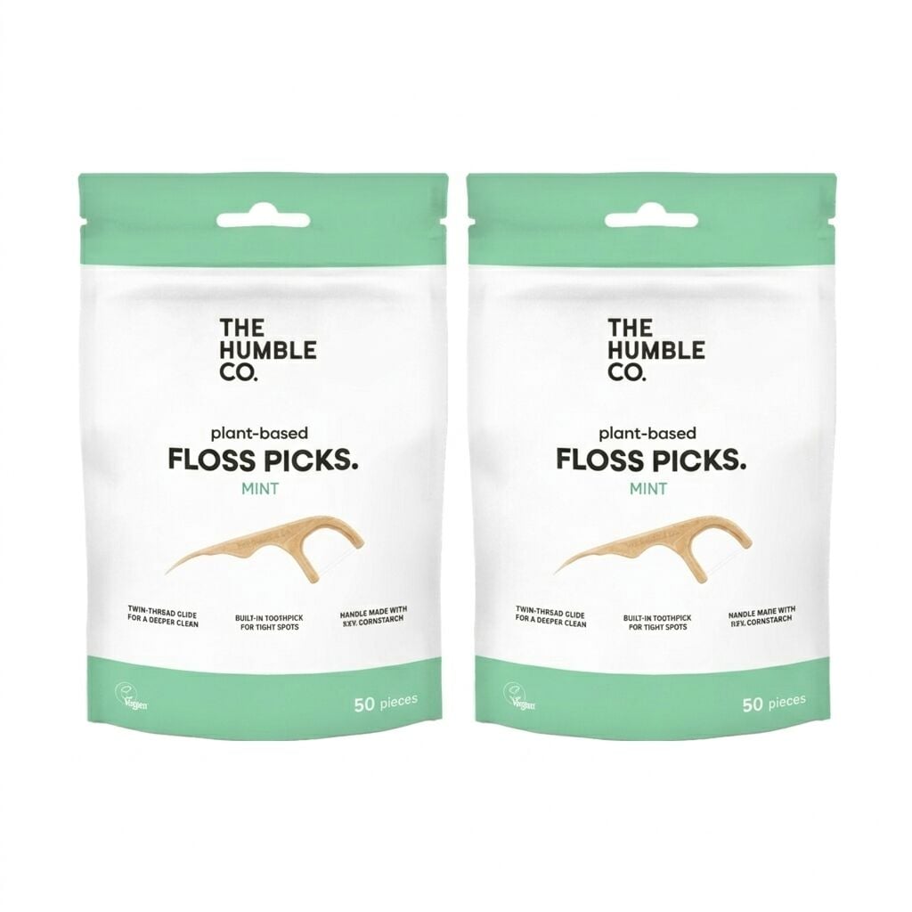 The Humble Co. Nane Tadı Kürdanlı Diş İpi 50 Adet 2 Li Set