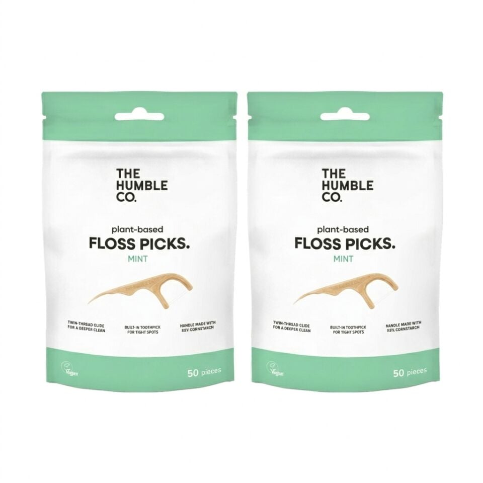 The Humble Co. Nane Tadı Kürdanlı Diş İpi 50 Adet 2 Li Set