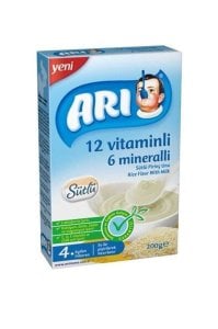 Arı Mama 12 Vitaminli 6 Mineralli Sütlü Pirinçli 200 gr