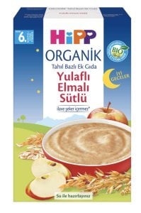Hipp Organik İyi Geceler Yulaflı Elmalı Tahıl Bazlı Ek Gıda 250 gr