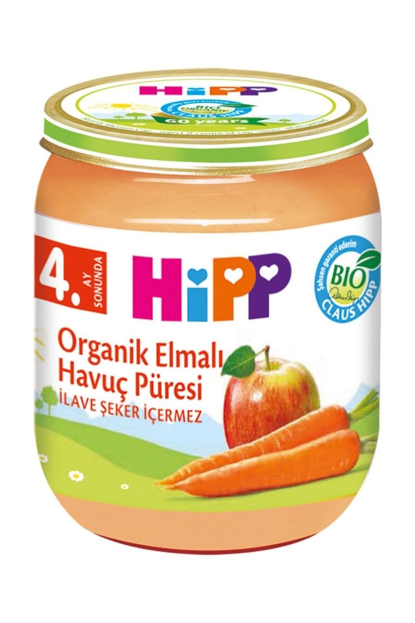 Hipp Organik Elmalı Havuç Püresi 125 gr