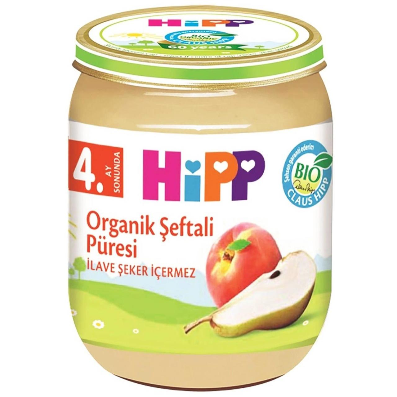 Hipp Organik Şeftali Püresi 125 gr