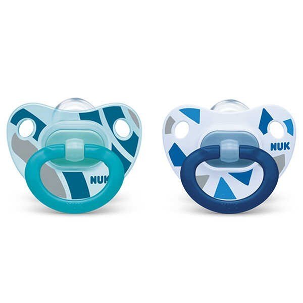 Nuk Happy Days 18-36 Ay Silikon Emzik Erkek - Mavi & Turkuaz