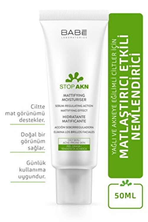 Babe Stop Akn Matlaştırıcı Nemlendirici Krem 50 ml