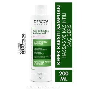Vichy Dercos Anti-Pelliculaire Sensitive Scalp Shampoo 200 ml - Hassas ve Kaşıntılı Saç Derisi