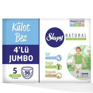 Sleepy Natural 5 Numara XLarge 96'li Külot Bez