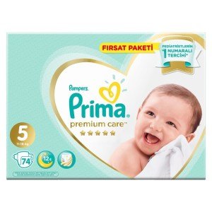 Prima Premium Care No:5 74 Adet Fırsat Paket Bebek Bezi
