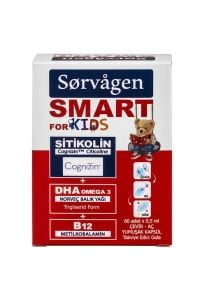 Sorvagen Smart Kıds Sitikolin Dha Omega-3 Ve B12 60 Kapsül - 2 Adet Avantaj Paket 8680057351717-2
