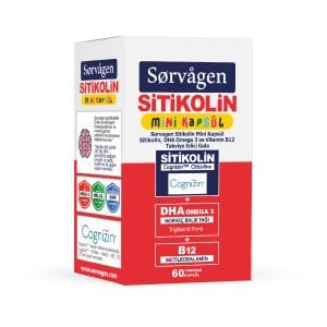 Sorvagen Smart Mini Kapsül Sitikolin, Dha Omega 3 Ve B12 - 60 Kapsül