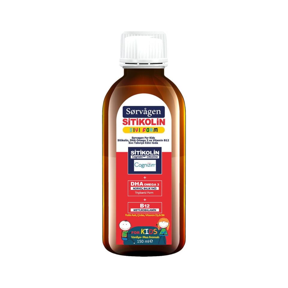 Sorvagen Smart Sıvı Form Sitikolin Takviye Edici Gıda 150 ml