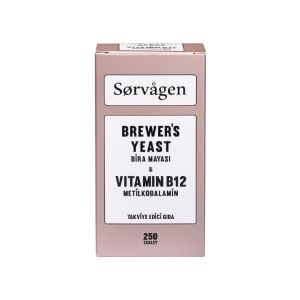 Sorvagen Brewers Yeast (Bira Mayası) Vitamin B12 250 Tablet