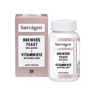 Sorvagen Brewers Yeast (Bira Mayası) Vitamin B12 250 Tablet