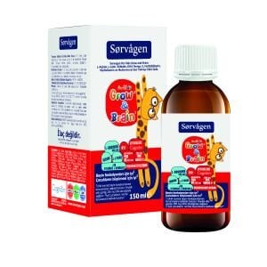 Sorvagen Grow&Brain L-arjinin, Sitikolin, Fosfatidilserin, DHA Omega 3, B12, L- lizin, Multi Vitamin