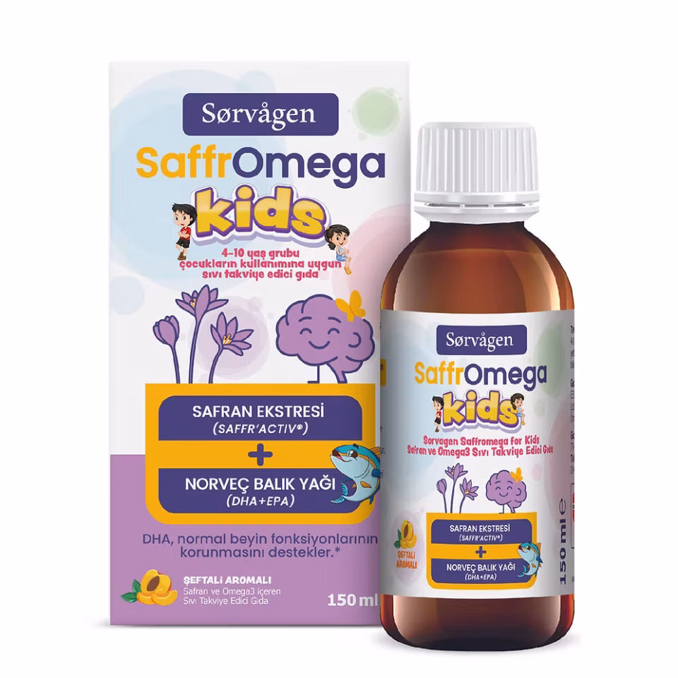 Sorvagen SaffrOmega Kids ( Safran ve Omega3) 150 ml