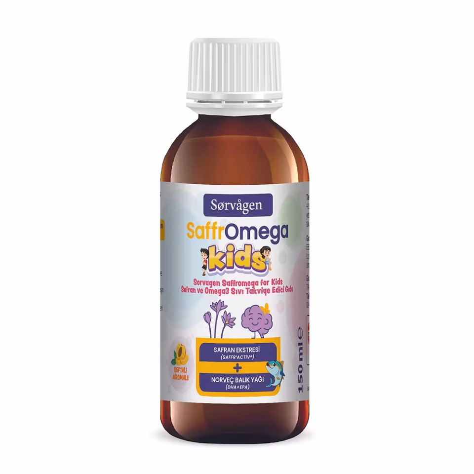 Sorvagen SaffrOmega Kids ( Safran ve Omega3) 150 ml
