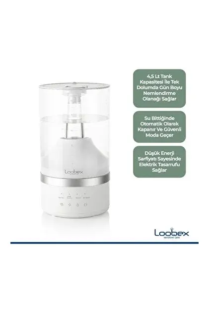 Loobex Sıcak Soğuk Otomatik Hava Nemlendirici Buhar Makinesi ME-500Q