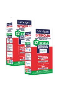 Sorvagen Smart Double Sitikolin (250 MG), Dha Omega 3 Ve B12 (30 Kapsül)-2 Adet