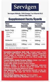 Sorvagen Smart Sitikolin, Dha Omega 3 ve B12 30 Kapsül - 3 Adet
