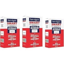 Sorvagen Smart Sitikolin, Dha Omega 3 ve B12 30 Kapsül - 3 Adet