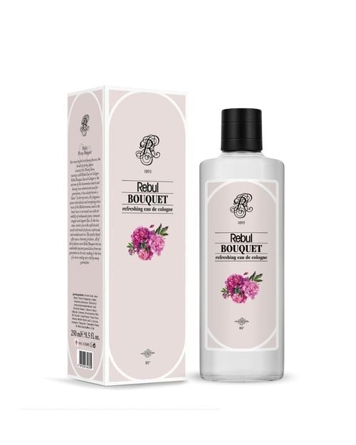 Rebul 250ml Bouquet Kolonya Cam Şişe