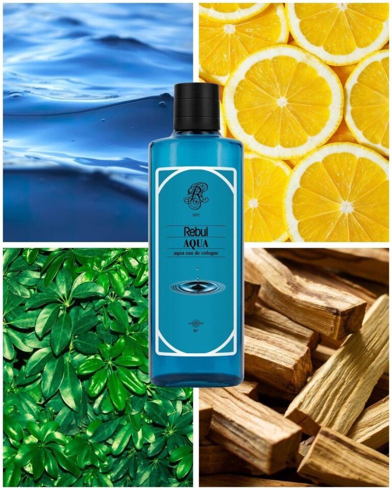 Rebul 250ml Aqua Kolonya Cam Şişe