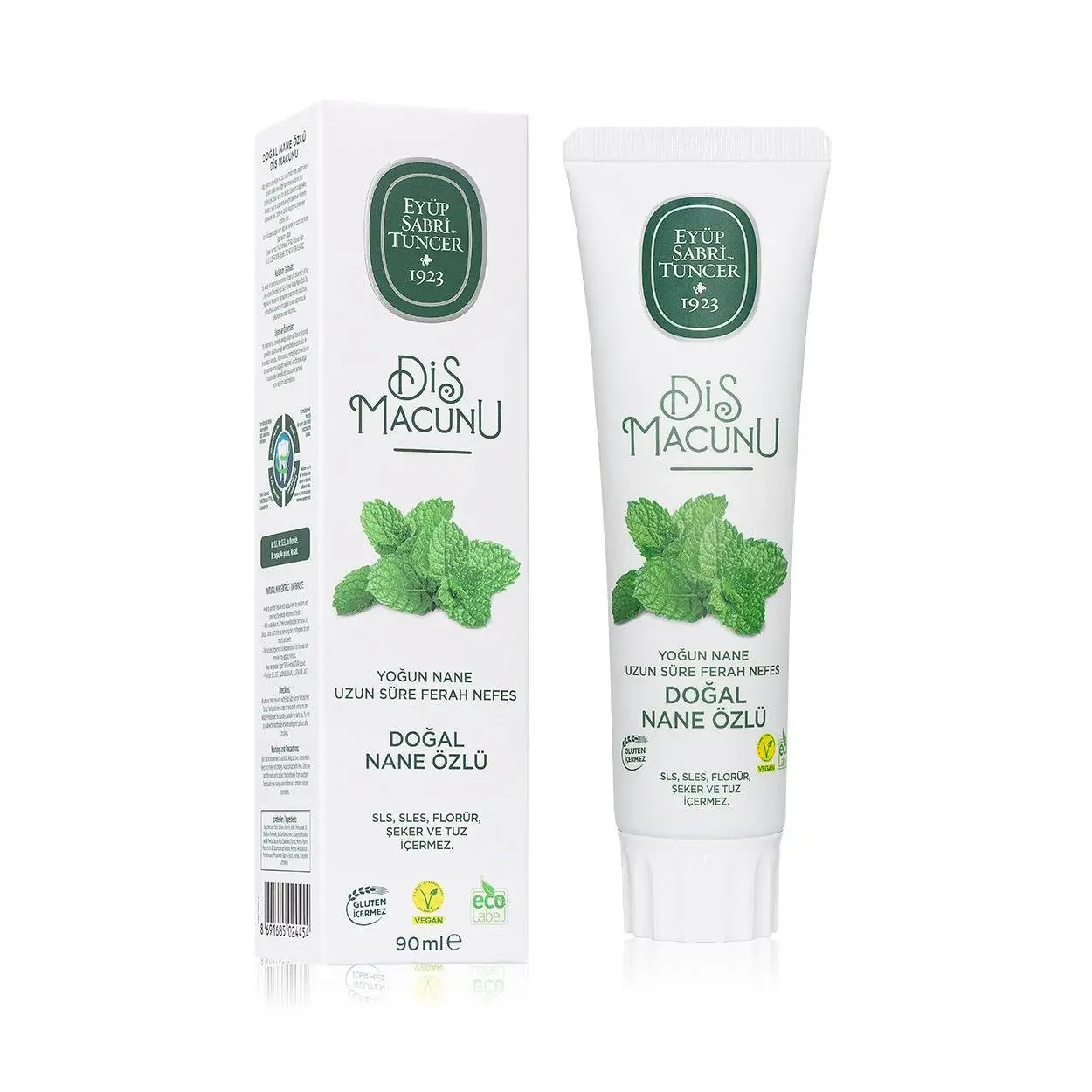 Eyüp Sabri Tuncer Doğal Nane Özlü Florürsüz Diş Macunu 90 ml