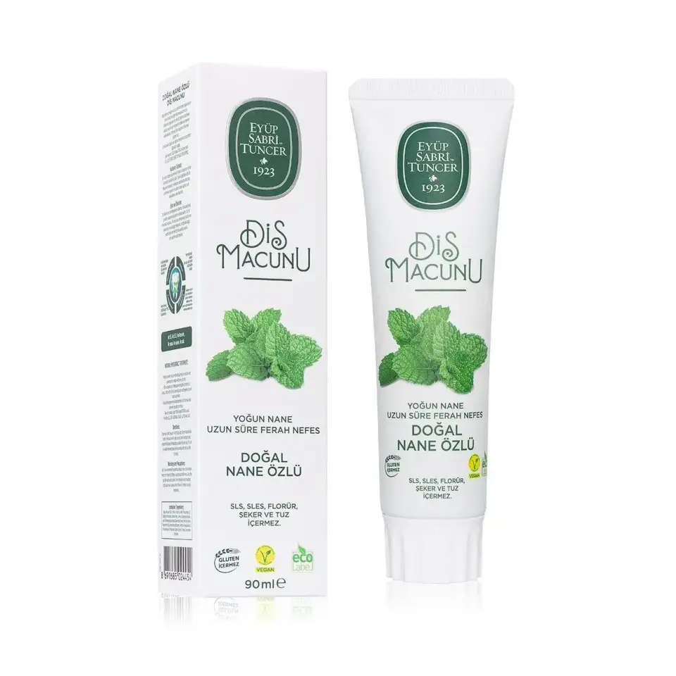 Eyüp Sabri Tuncer Doğal Nane Özlü Florürsüz Diş Macunu 90 ml