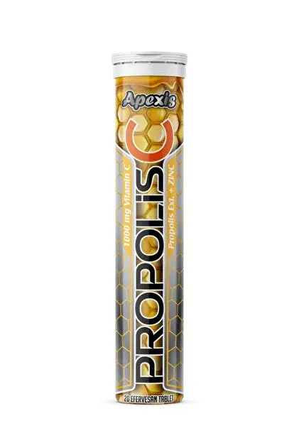 Apexis Vitamin C 1000 Propolis Zinc 20 Efervesan Tablet