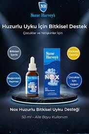 Nurse Harvey's Nox Bitkisel İçerikli Uyku Damlası 50 ml – (Çocuk ve Yetişkinler İçin Uyku Sorununa Destek)