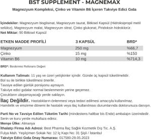 BST SUPPLEMENT Magnemax 90 Kapsül