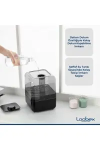 Loobex Hava Nemlendirici Buhar Makinesi  ME-A205B Siyah