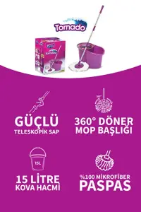 Parex Tornado Döner Başlıklı Temizlik Seti
