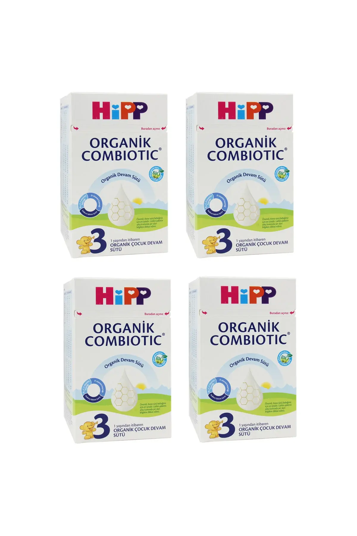 Hipp NO:3 COMBİOTİC DEVAM BEBEK SÜTÜ 800 GR 4 ADET