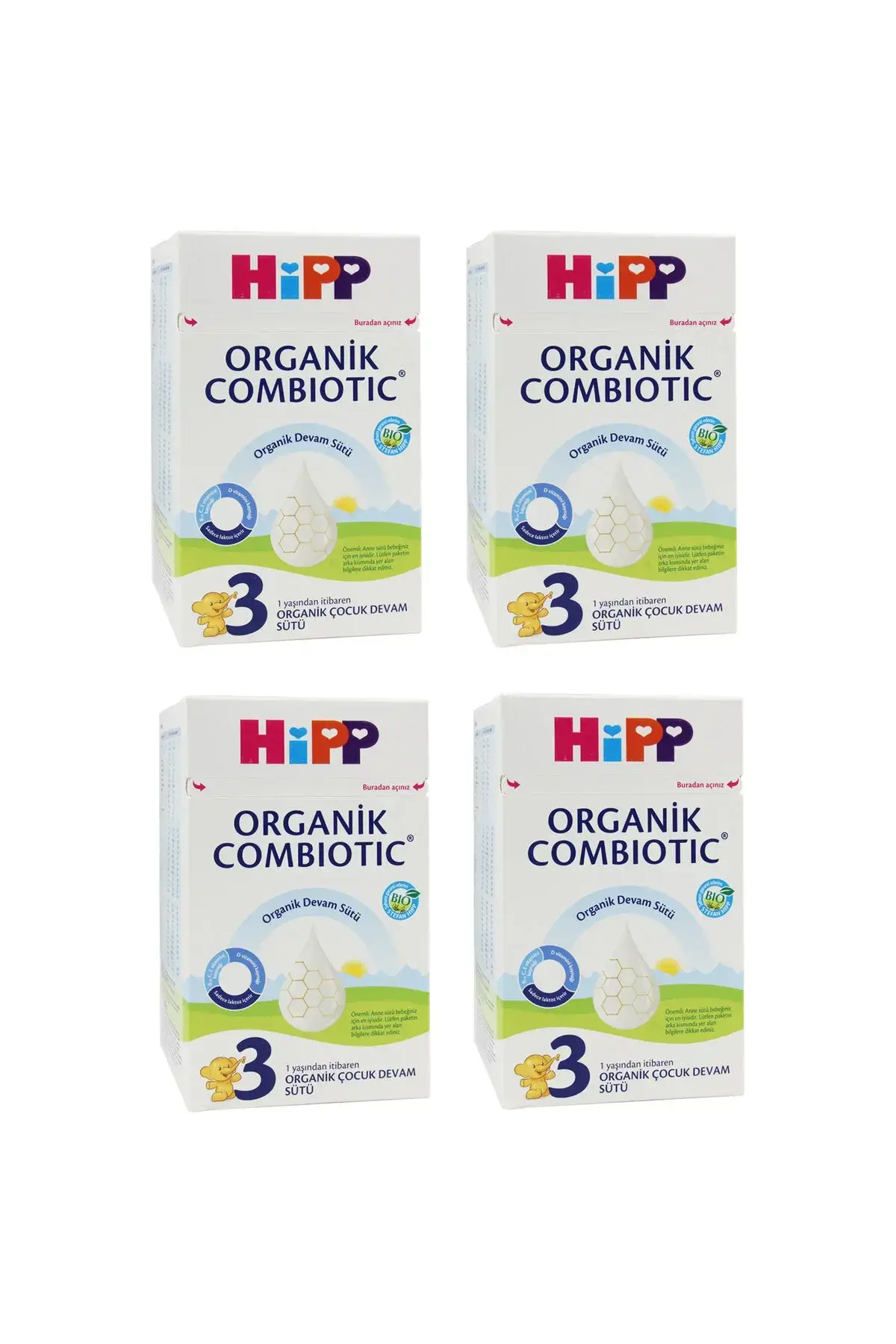 Hipp NO:3 COMBİOTİC DEVAM BEBEK SÜTÜ 800 GR 4 ADET