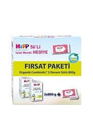 Hipp 2 Organik Devam Sütü Combiotic 800gr x2 Adet (Islak Mendil Hediye)