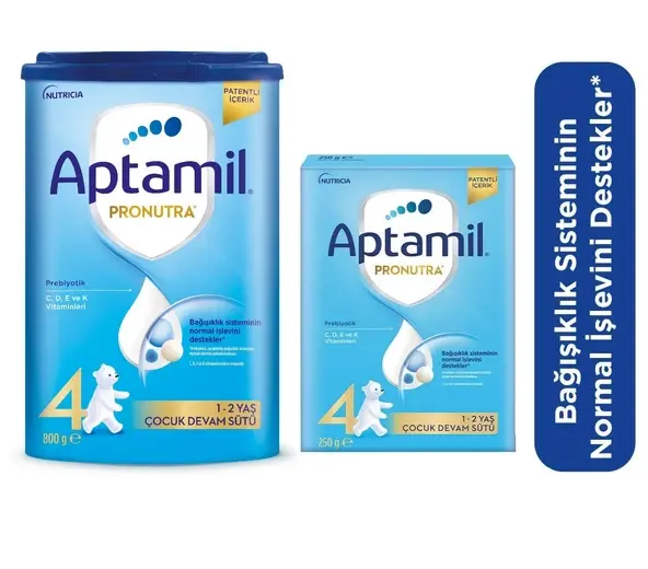 Aptamil 4 Numara Devam Sütü 800+250 Gr