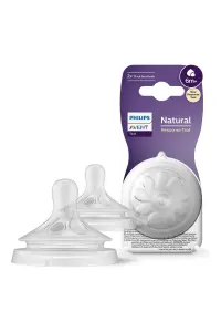 Philips Avent Doğal Tepkili 2'li Biberon Emziği, 6 Numara, SCY966/02
