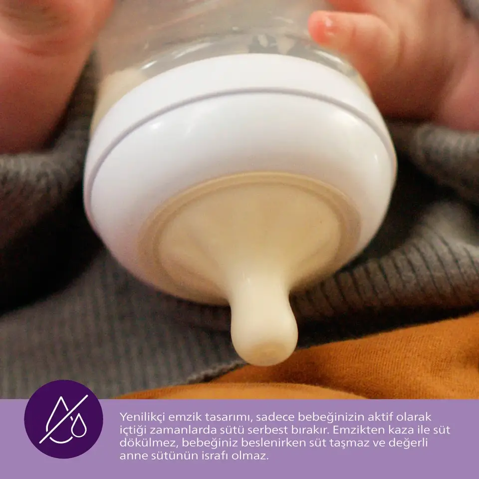 Philips Avent Doğal Tepkili 2'li Biberon Emziği, 5 Numara, SCY965/02