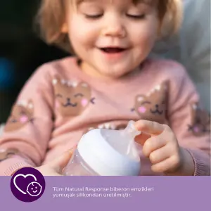 Philips Avent Doğal Tepkili 2'li Biberon Emziği, 5 Numara, SCY965/02