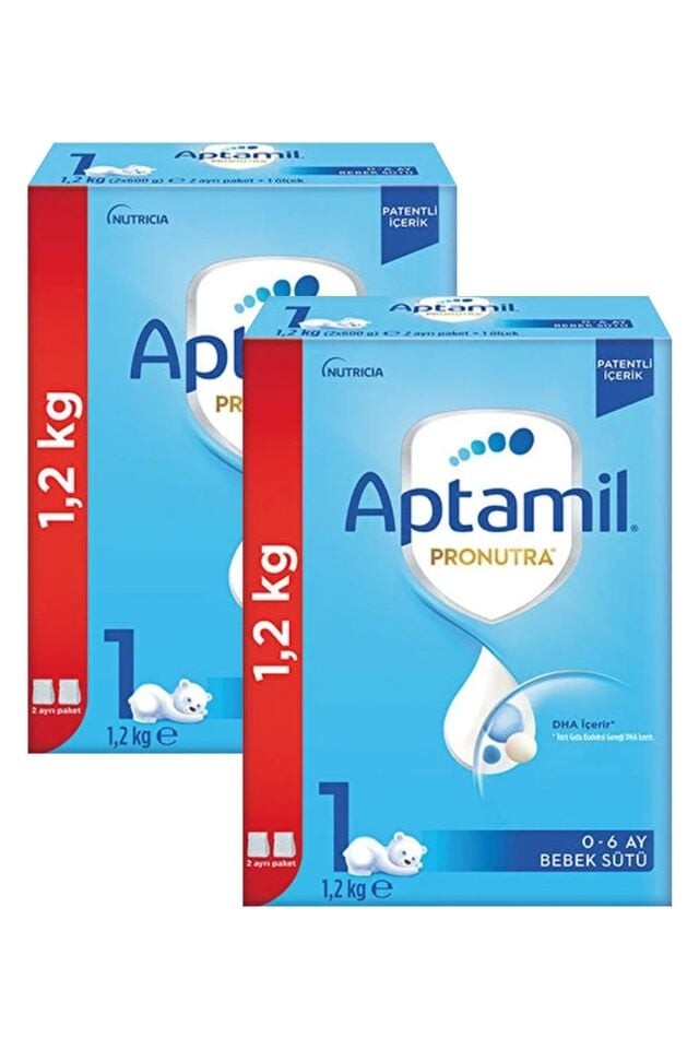 Aptamil 1 Pronutra Bebek Sütü 1200 g 0-6 Ay - 2 Adet