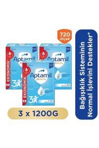 Aptamil 3 Pronutra Prebiyotikli Devam Sütü 1200 g - 3 Adet (Toplam 3600 g)