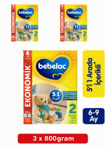 Bebelac 2 Bebek Devam Sütü 800 Gr 3 Lü